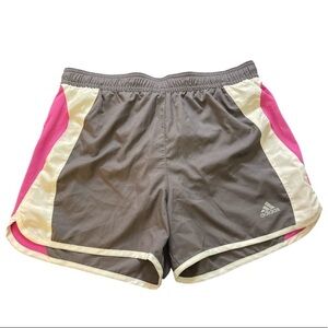 Adidas Dark Grey/Pink Trainer Shorts